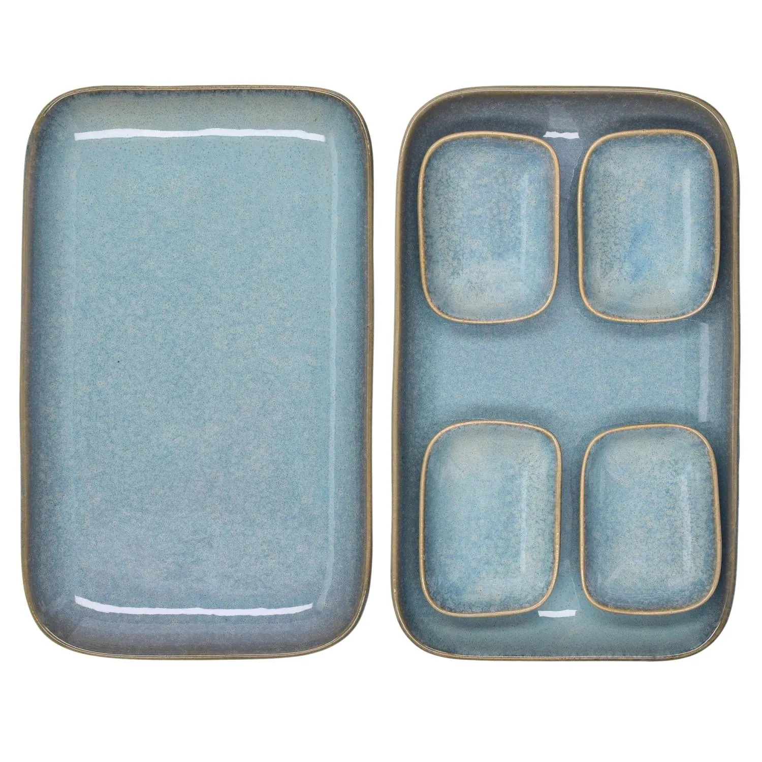 image ceramic, blue, tack, set, divided