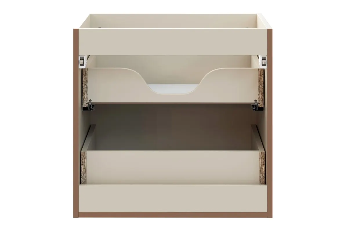 Szafka pod umywalkę 60cm 2 szuflady DONNA SAND beżowa - DONNA_SAND_82-60-46-2S