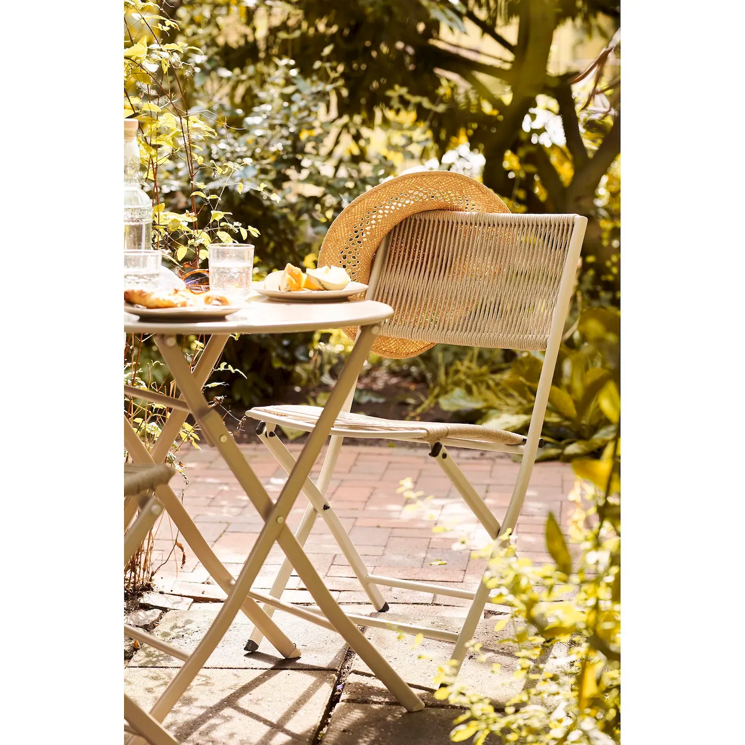Zestaw ogrodowy ARCAS stół 60 cm+ 2 krzesła taupe — zdjęcie 8