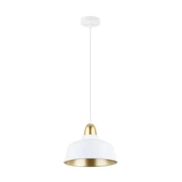 MENSA LAMPA WISZĄCA BIAŁY MAT+ZŁOTO/MATT WHITE+GOLD - 003064-024620