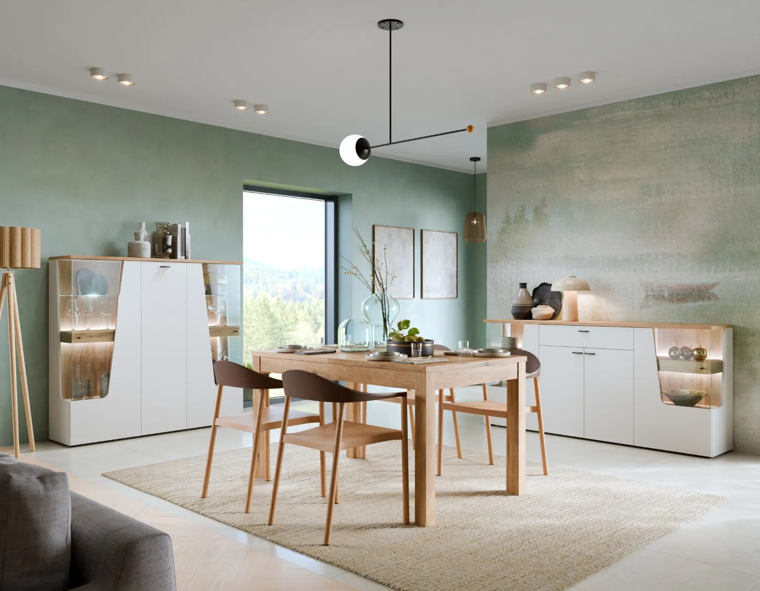 Witryna 3-drzwiowa CUT OUT 03 | CTUV03 cashmere dąb coast evoke - 6000000019812