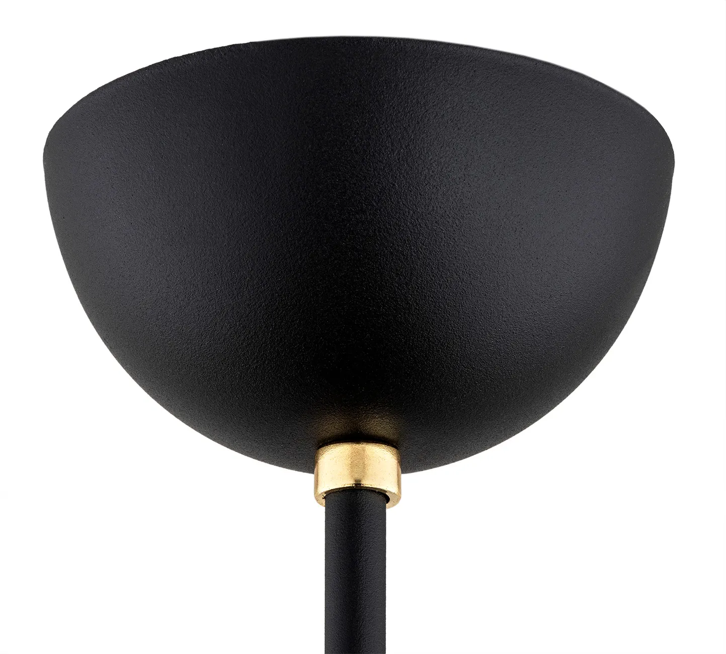 Żyrandol AVILA PLUS czarny mosiądz opal 53x44cm - 2115