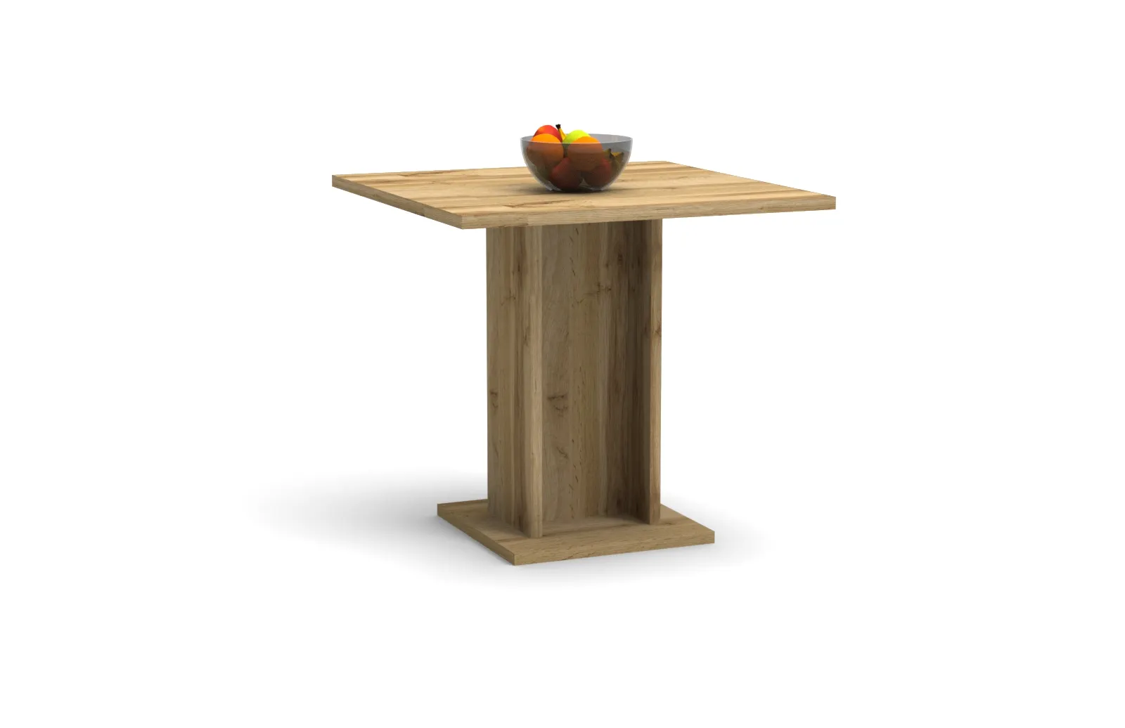 Stół kwadratowy na jednej nodze SORRENTO 80x80 dąb wotan - INT_5002227