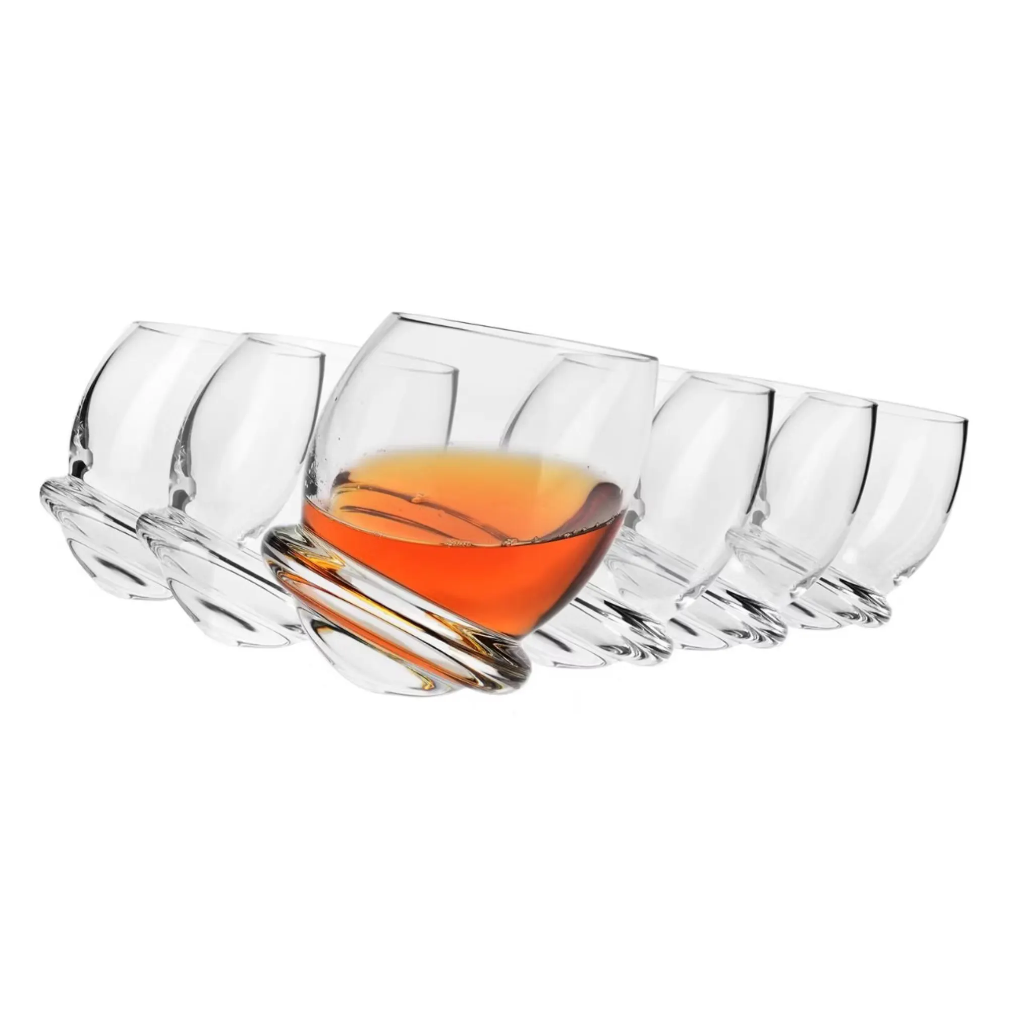 Szklanki do whiskey ROLY-POLY 200 ml zestaw 6szt. transparentny szklanka, set, kieliszek do wina, szklany, podstawowy zestaw