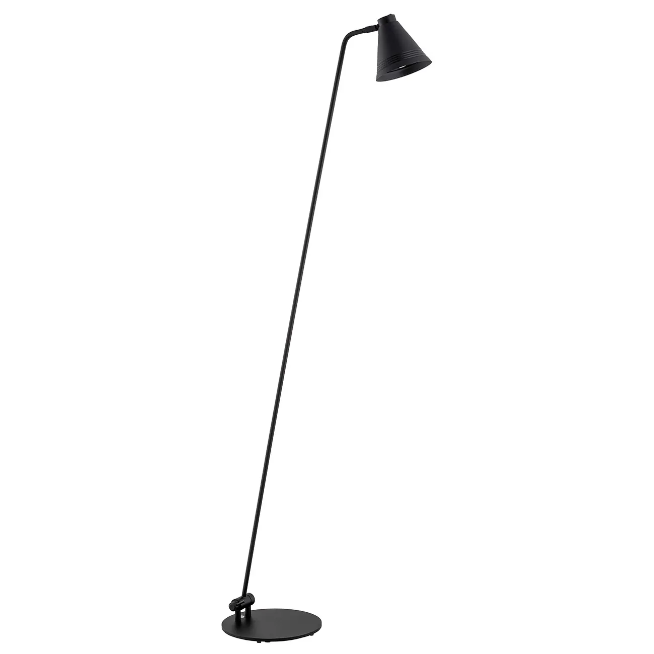 Lampa podłogowa AVALONE metalowa czarna regulowana 168x30cm - 8003