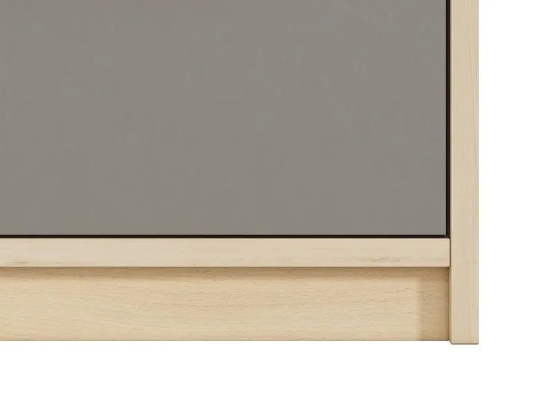 Komoda z 3 szufladami DROP 10 z szufladami z możliwością montażu wstawek frontowych buk fjord, biały, szary - 1DROP1001-001