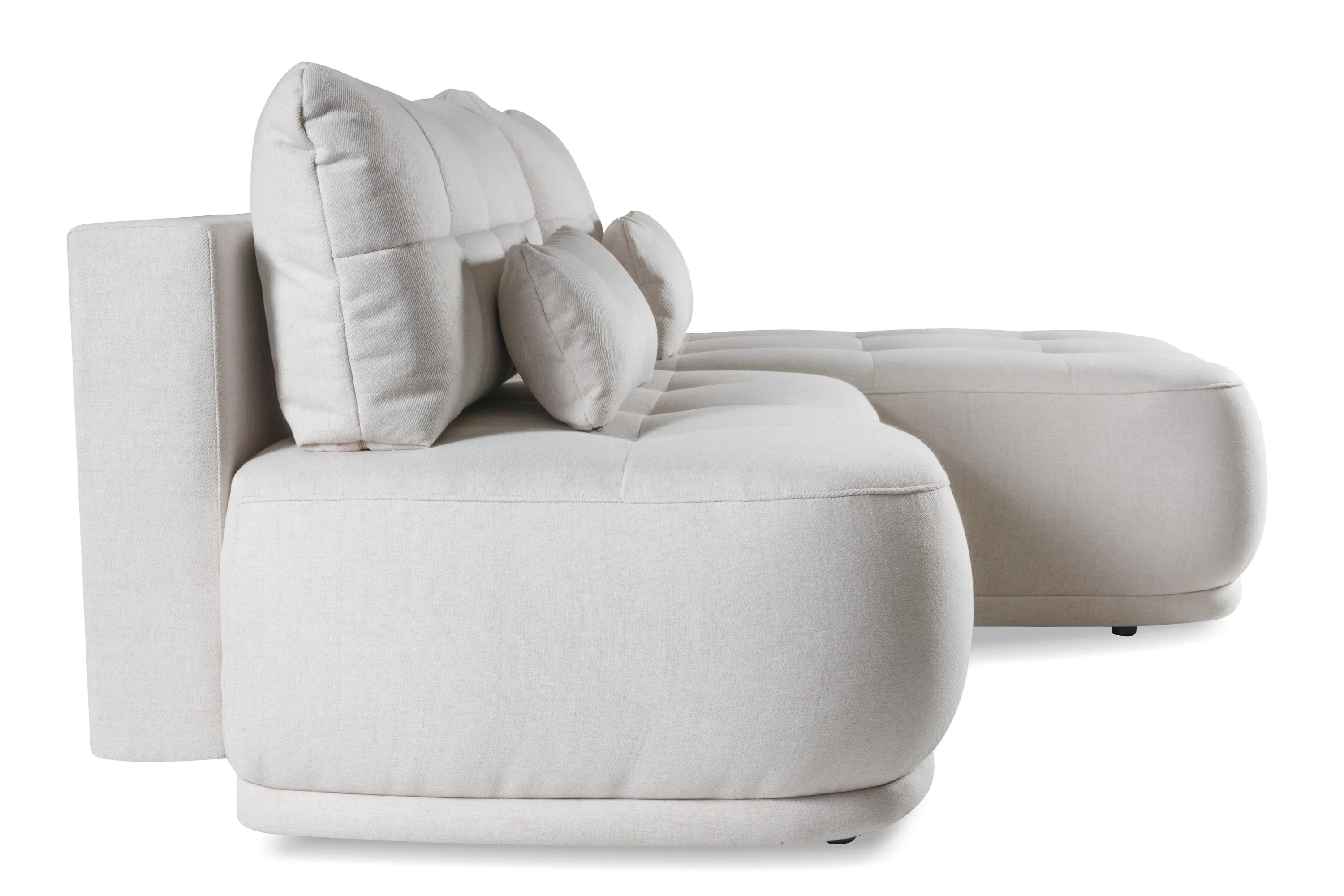 Narożnik rozkładany z pojemnikiem BALI NEVE 228 cm prawostronny jasnobeżowy - BALI_NEVE_03