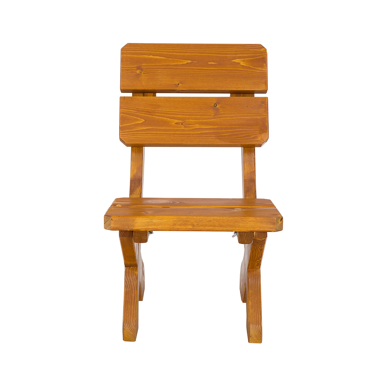 Krzesło ogrodowe drewniane MARIO świerk kolor dąb - DR_MO111_KRZESLO