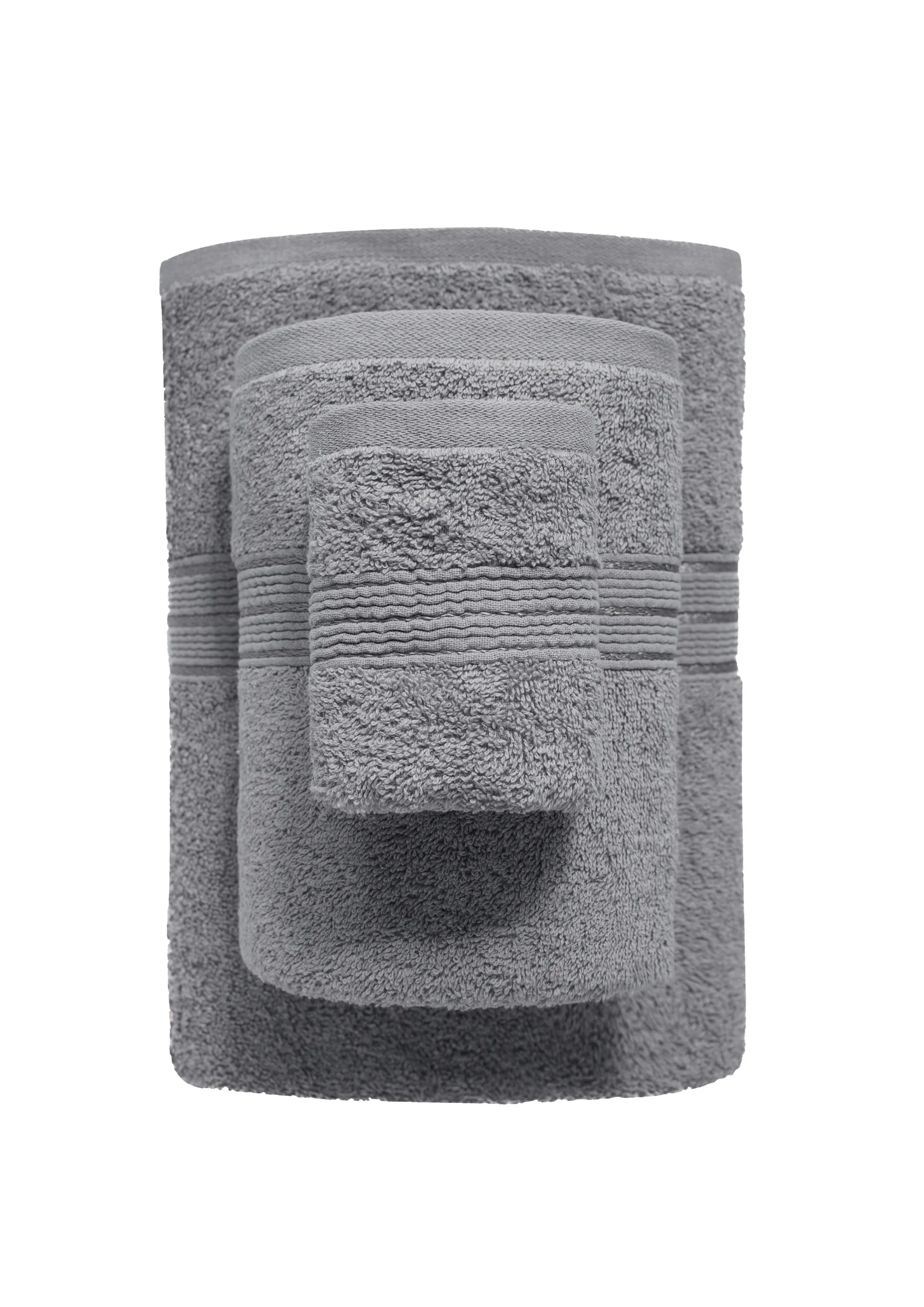 Ręcznik frotte RONDO 50x90 gramatura 500 szary - FARO_25929