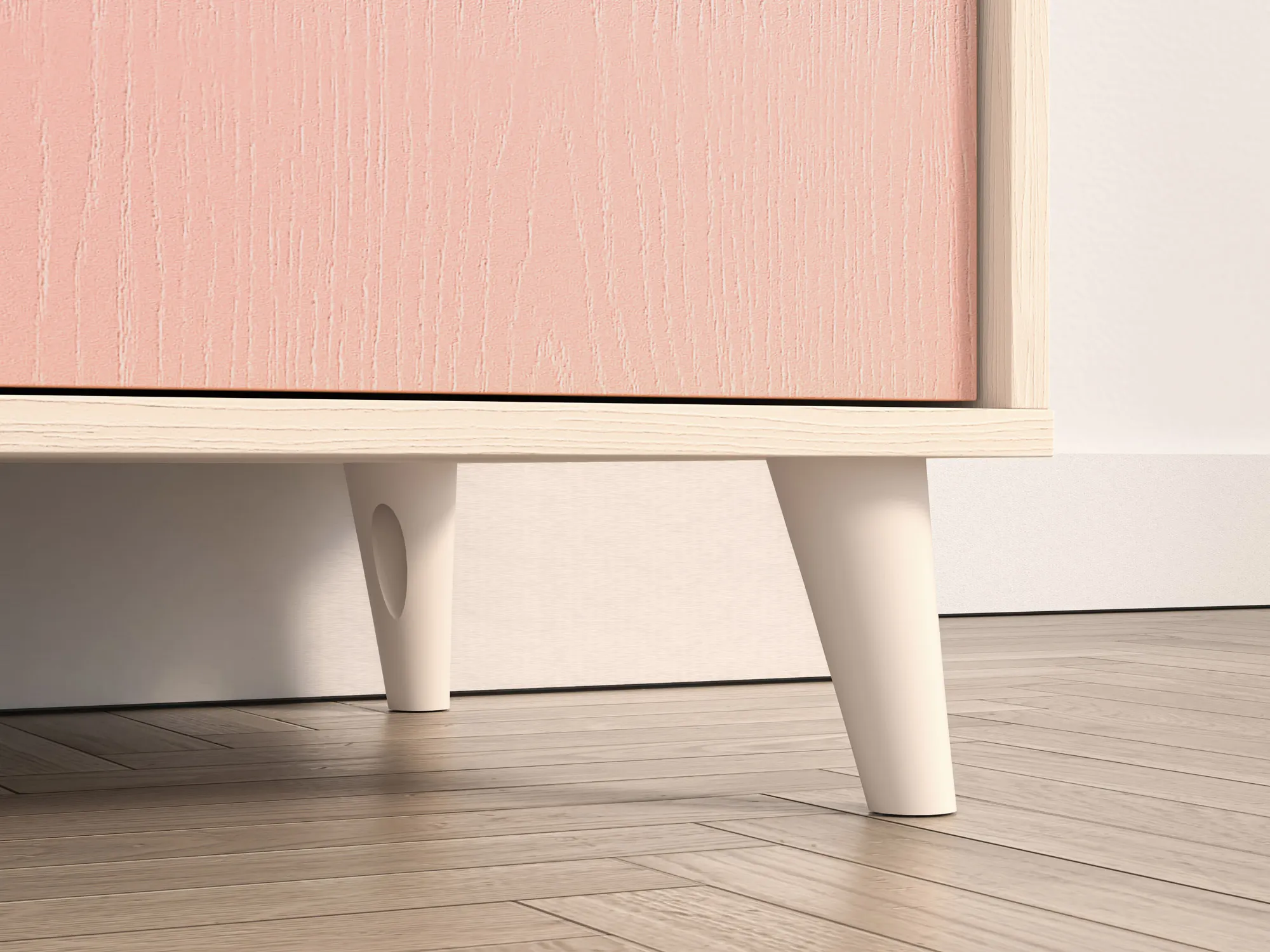 Szafa 2-drzwiowa MEVEL 02 piasek pustyni, różowy - 1MEVE02-001