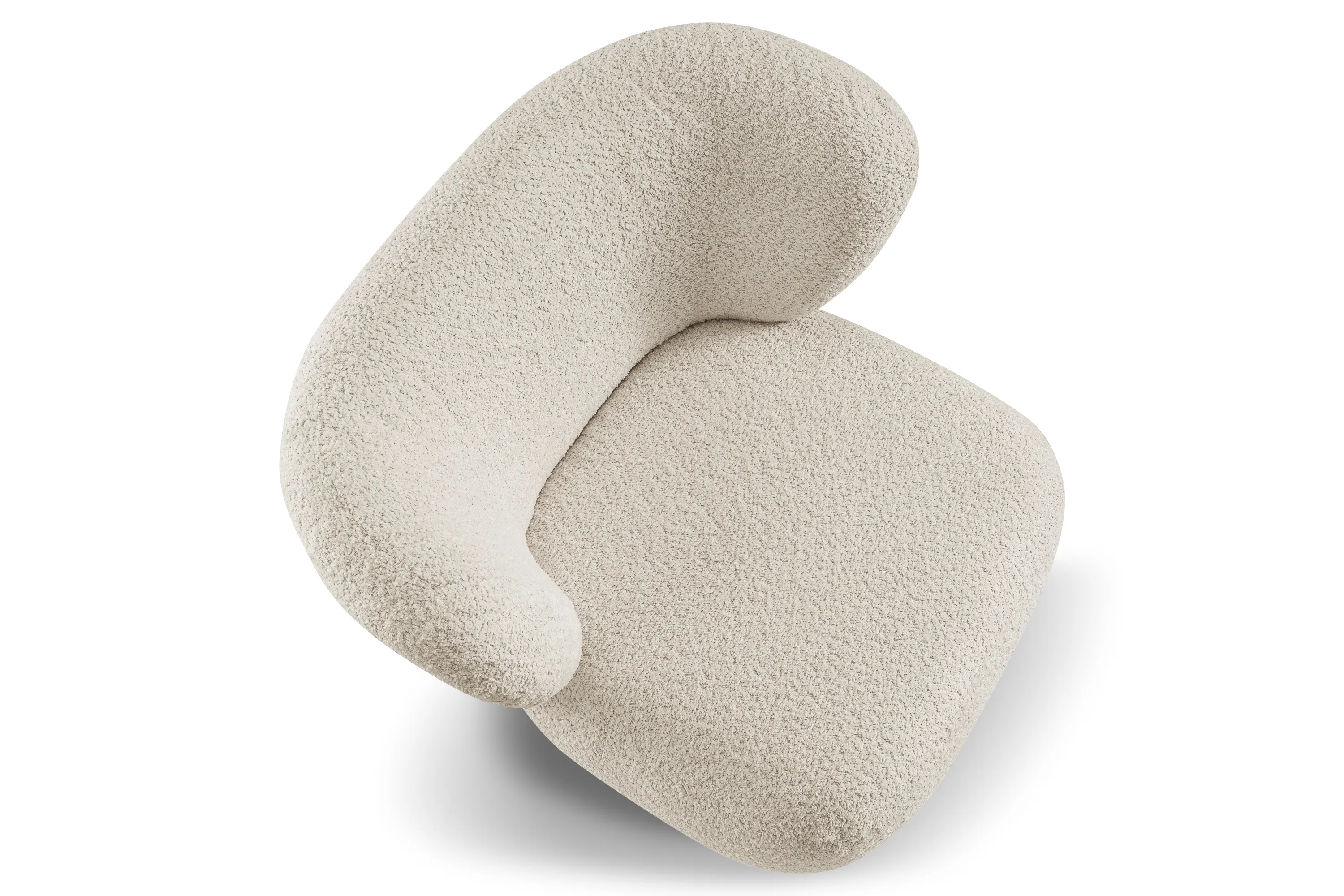 Fotel kubełkowy AVIS ANTHOLOGY tkanina boucle kremowy - AVIS_FOT_ANTOLOGY20