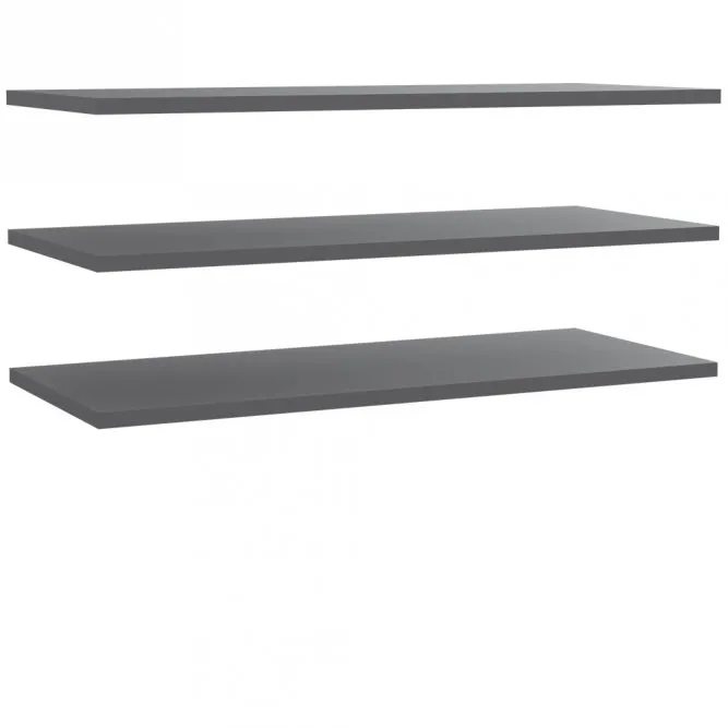 Półki do szafy 3 szt 108 cm WNND92-A06 - szary