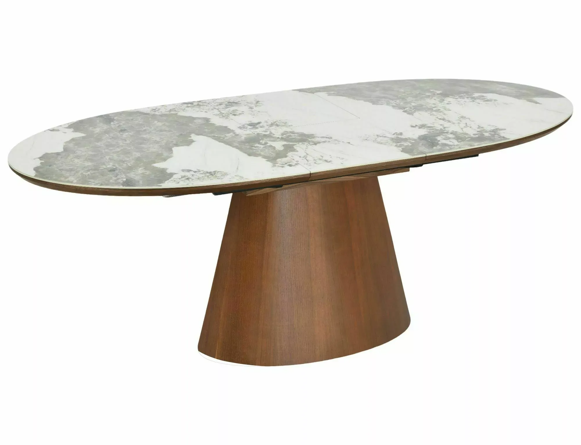 Stół rozkładany MAROCCO CERAMIC 160(200)X90 biały orzech