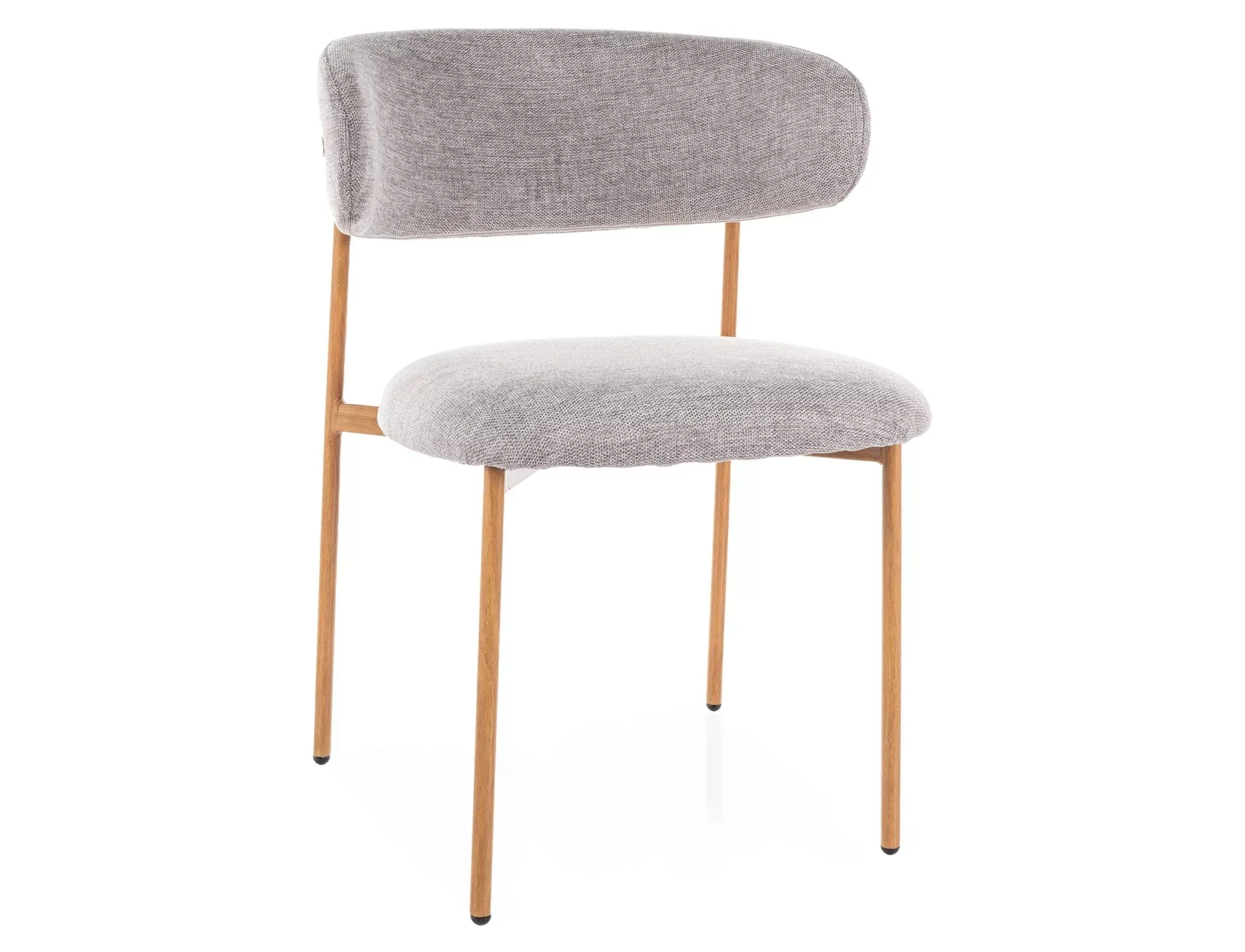 Krzesło jadalniane ELTON D BREGO szare/dąb Krzesło jadalniane ELTON D BREGO szare/dąb