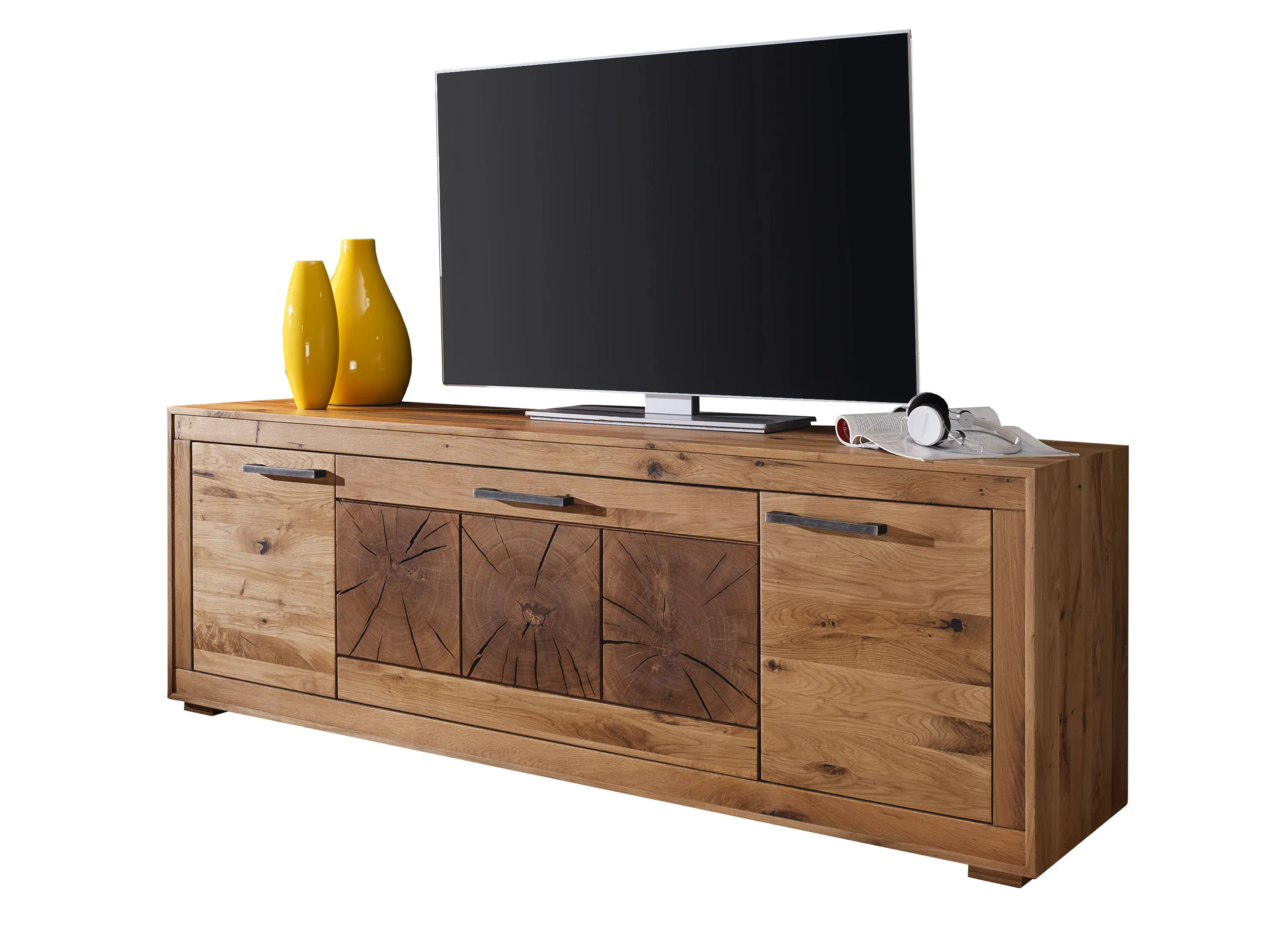 Szafka RTV III Cornflower dębowa 2-drzwiowa 178 cm Szafka RTV III Cornflower dębowa 2-drzwiowa 178 cm