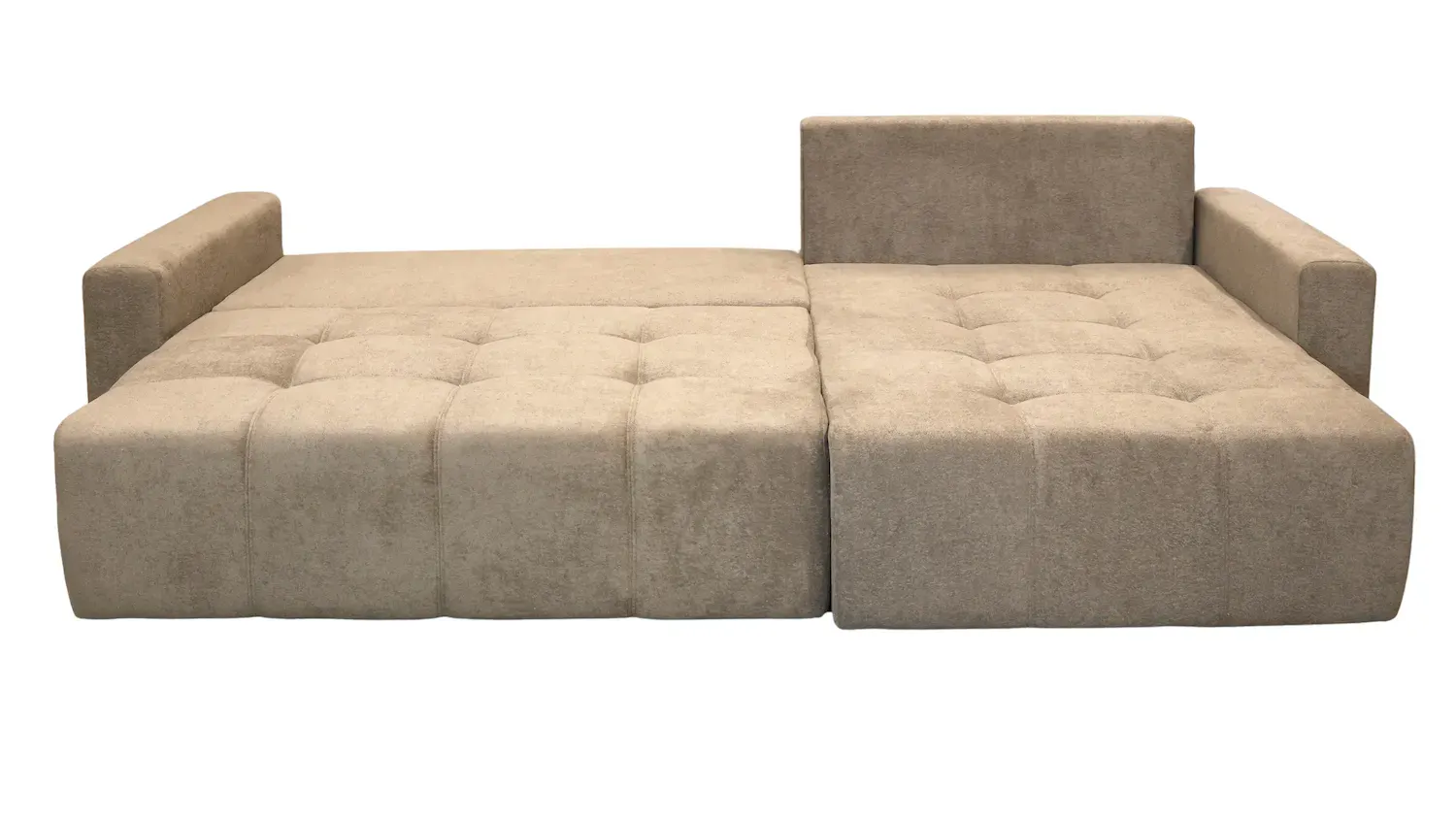 Narożnik rozkładany z pojemnikiem LAGUNA L/P tkanina Freya 210.06 jasny brąz - RUFREYA21006