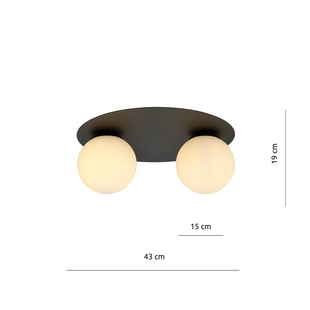 Lampa sufitowa SOLAR Czarny 1127/2 - 1127/2