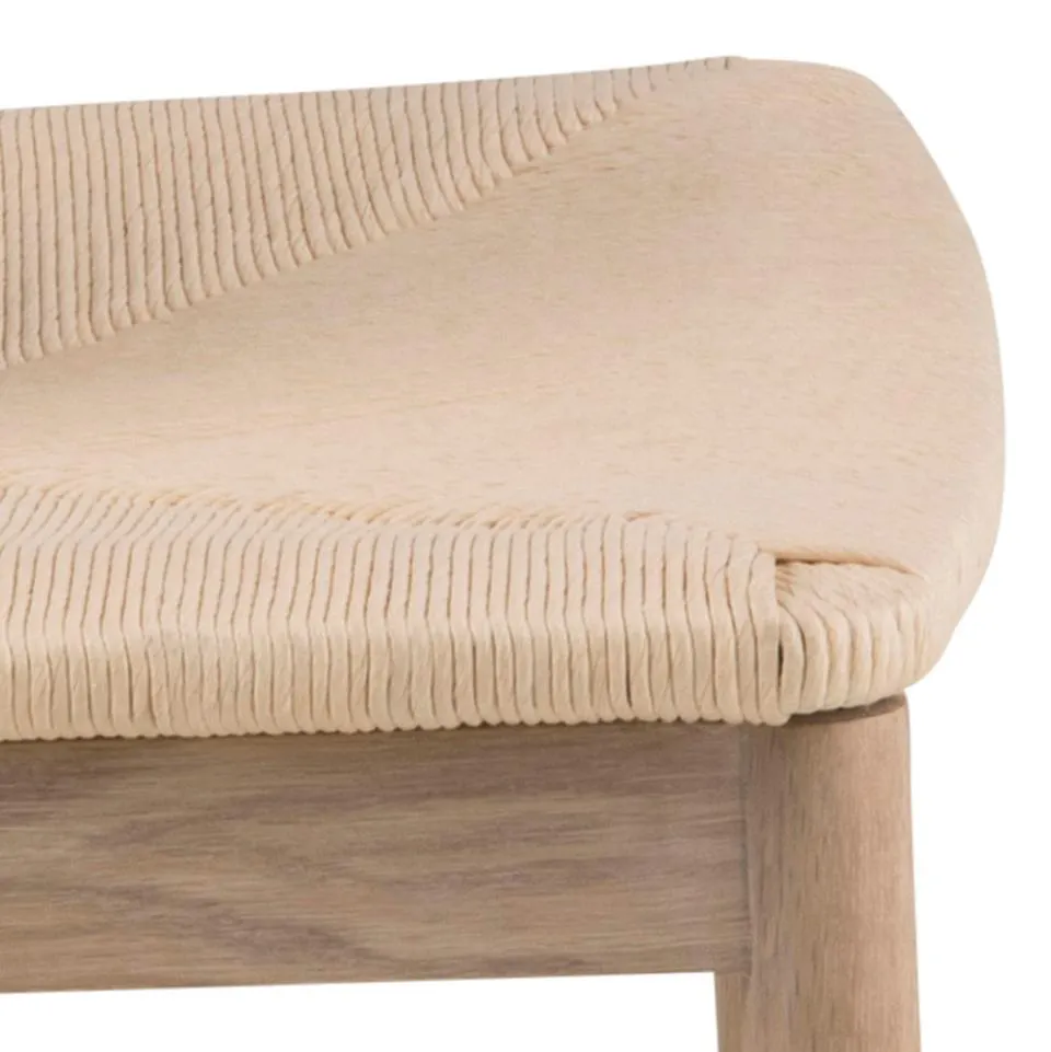 Krzesło Korfu Plecionka- złamana biel, Dąb bielony ( zestaw 2 sztuk ) - 0000098764