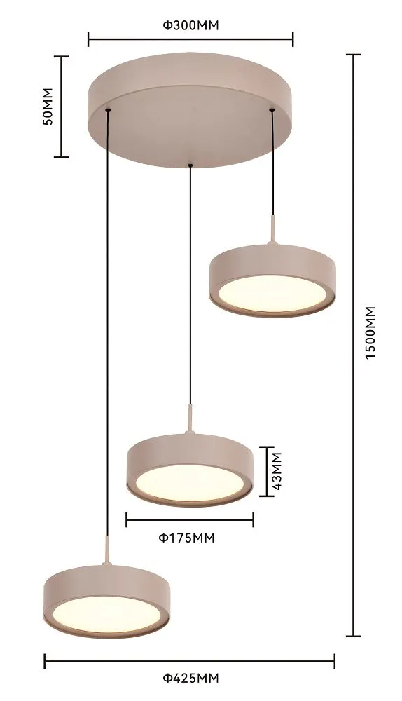 lampa wiszaca, zawieszenie, kula, metal, kolor beżowy
