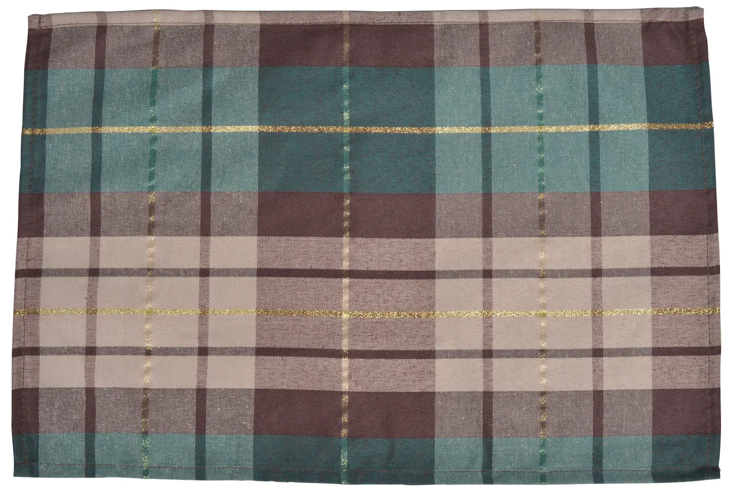 Podkładka świąteczna w kratkę 30x45 brązowy Podkładka świąteczna w kratkę 30x45 brązowy