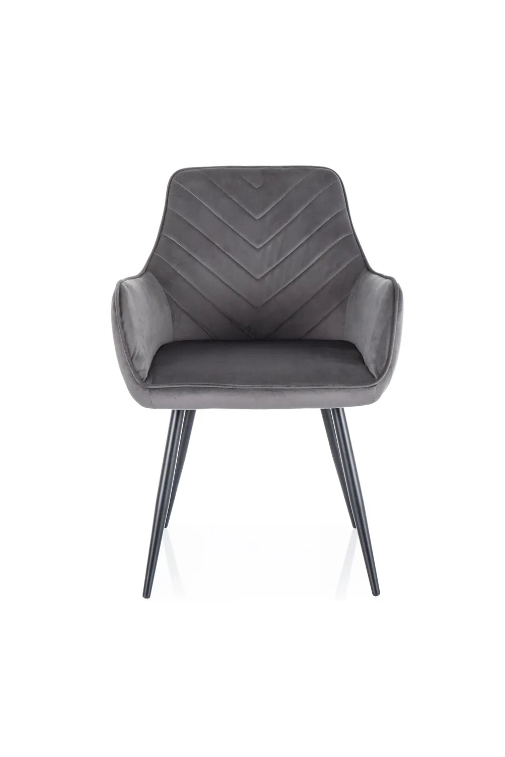 KRZESŁO FIG VELVET CZARNY STELAŻ/SZARY BLUVEL 14 - FIGVCSZ