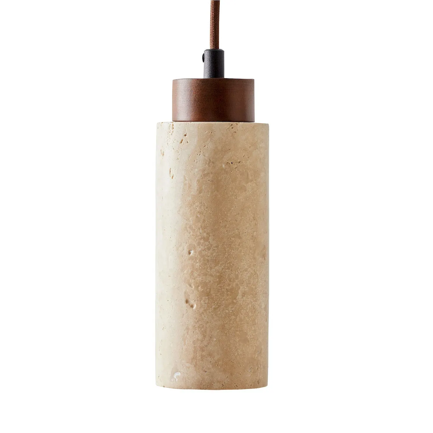 Lampa wisząca BABIL Walnut beżowy brązowy orzech