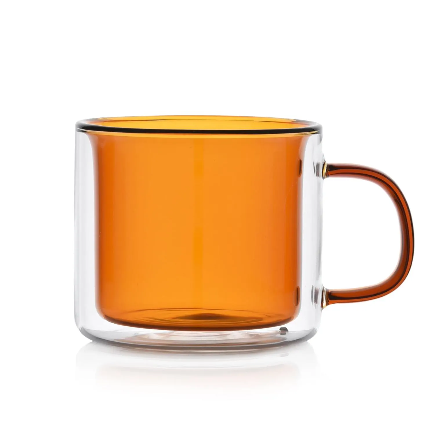 Szklanki do kawy i herbaty DUKA FARG 2 szt. 250 ml bursztynowe szklane - DK_1219735