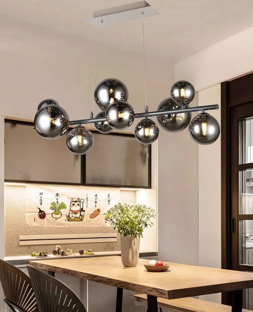 SEVILLA Lampa wisząca z dziesięcioma kulistymi kloszami - 6214-1010