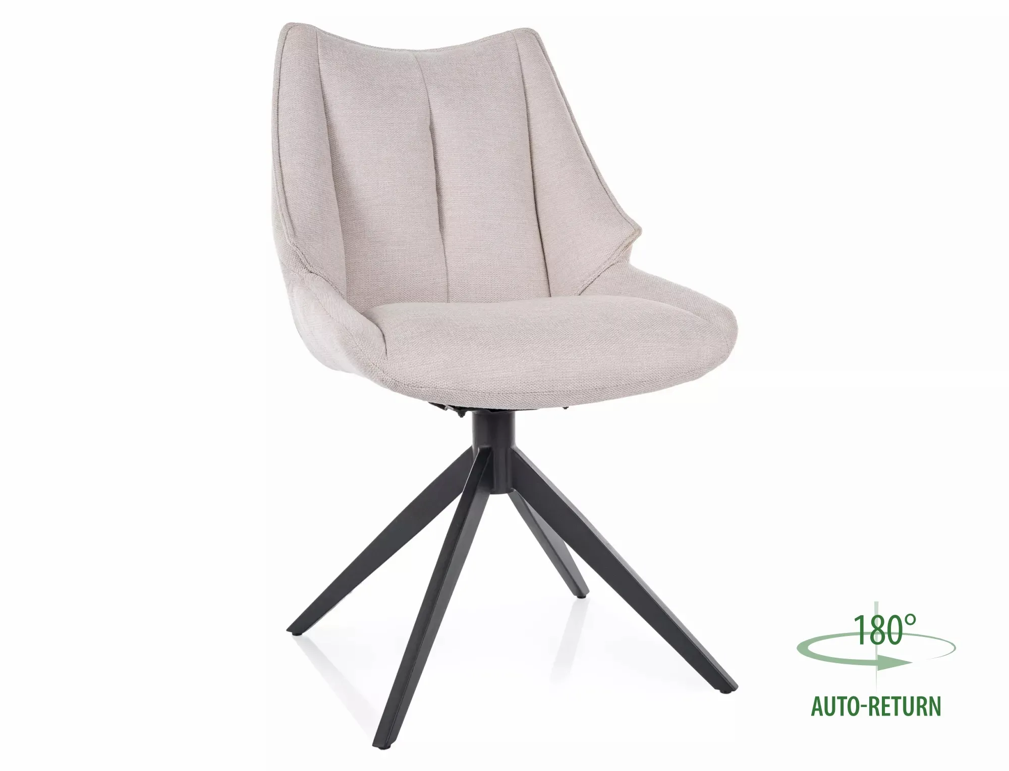 Krzesło obrotowe CODA BREGO 22 jasny beż czarne nogi