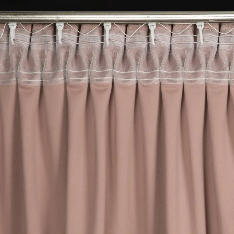 ZASŁONA GOTOWA AIR NA TAŚMIE 140 X 270 CM PUDROWY RÓŻ - EU_367069