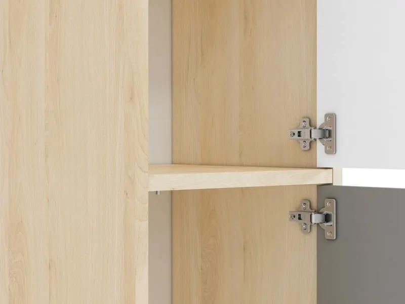 Regał otwarty DROP 06 z możliwością montażu wstawek frontowych buk fjord - 1DROP0601-001