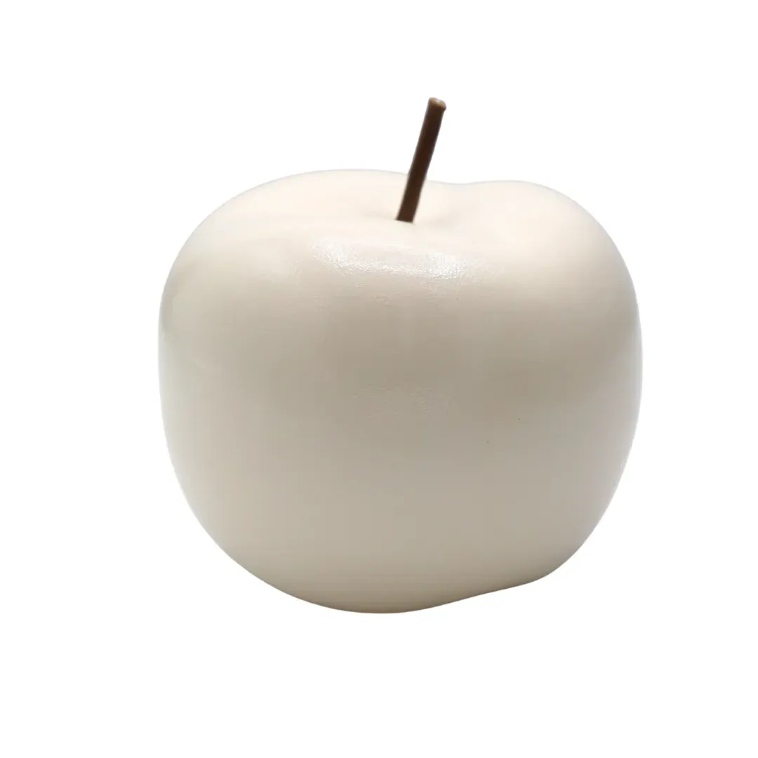 JABŁKO ceramiczne SUGAR 12cm średnie białe