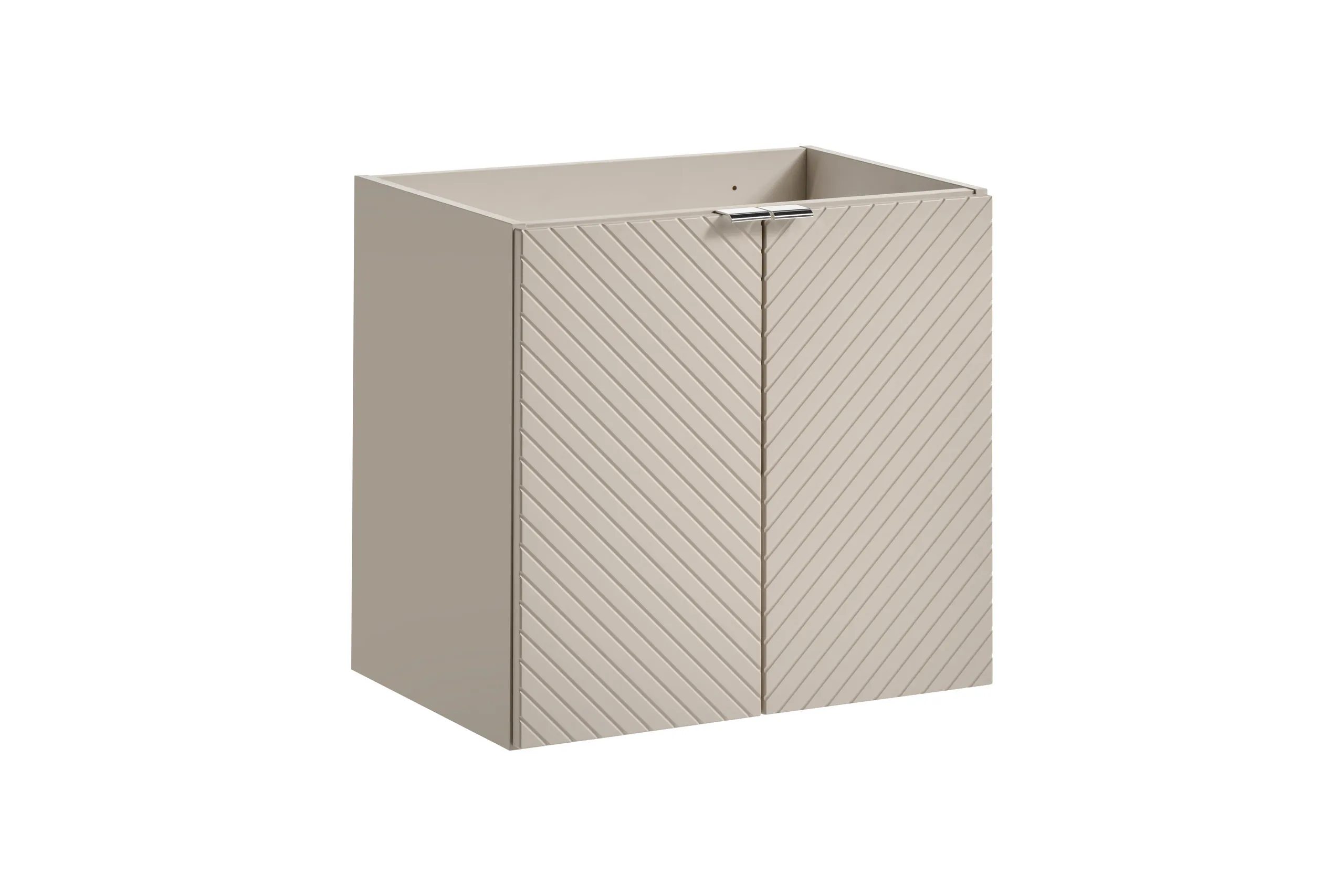 Zestaw meblowy SET-VIC Oak 120cm ( 2 szafki + blat + 2 umywalki nablatowe Lola ) kaszmirowy, efekt drewna - SET-VIC_B_OAK_120CM_D/S_UN_LOLA_GW