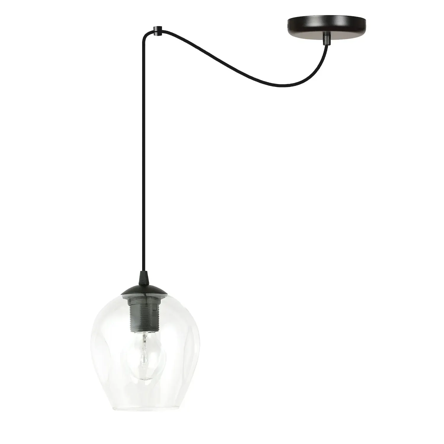 Lampa wisząca pająk LEVEL 1 czarny transparentny Lampa wisząca pająk LEVEL 1 czarny transparentny