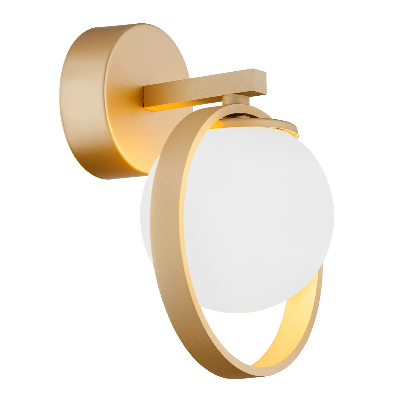 Kinkiet SATURNIA metalowy złoty opal Kinkiet SATURNIA metalowy złoty opal