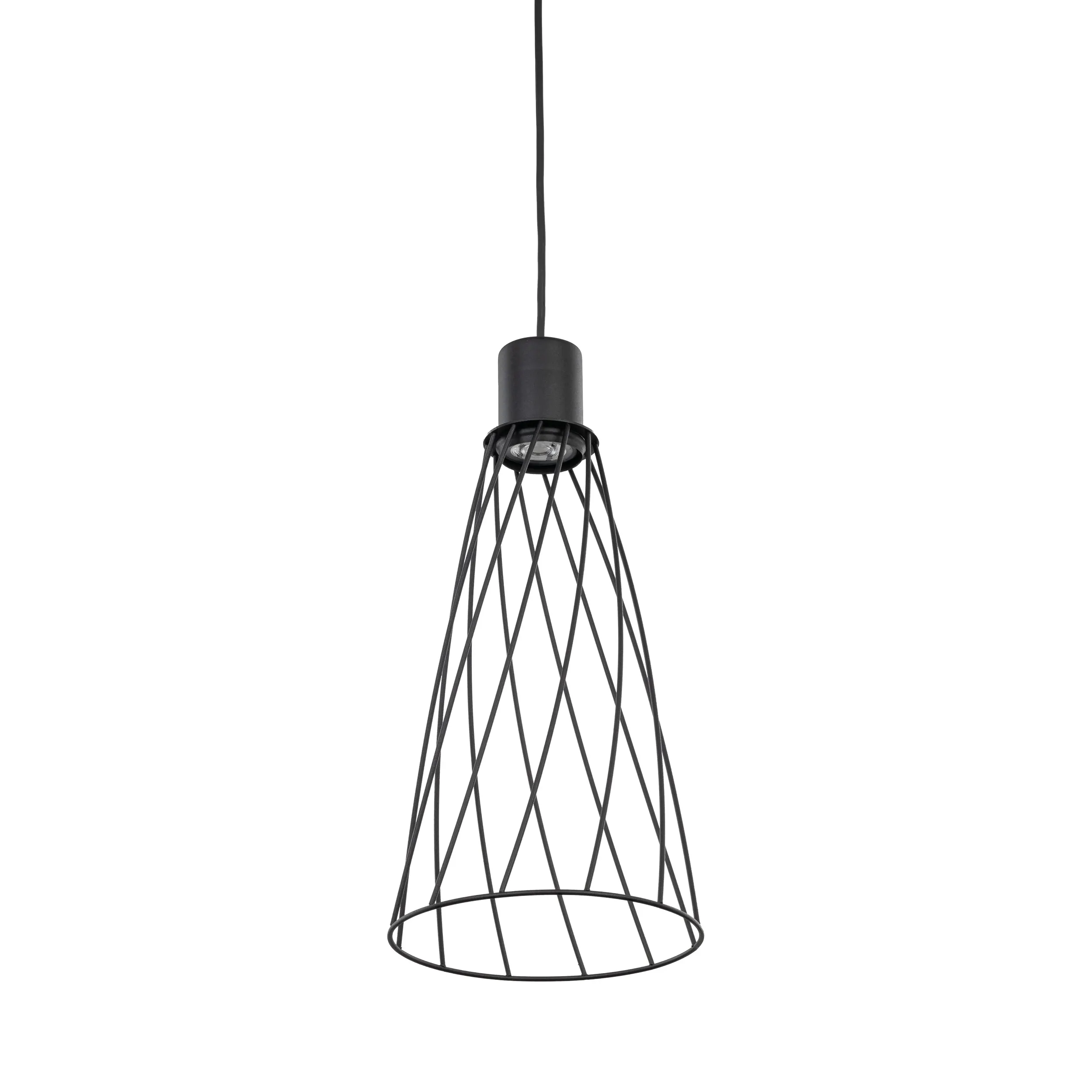 Lampa wisząca MODESTO czarna ażurowa 180x19cm - TK_10161
