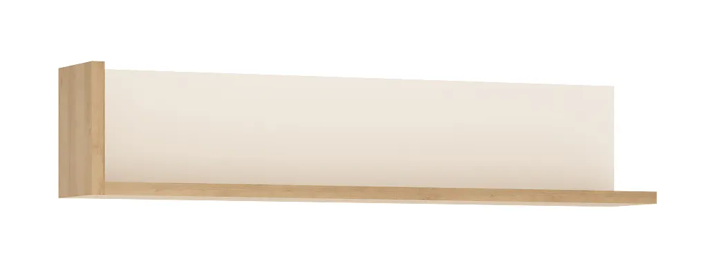 Półka wisząca LYON 120 cm biała dąb riviera