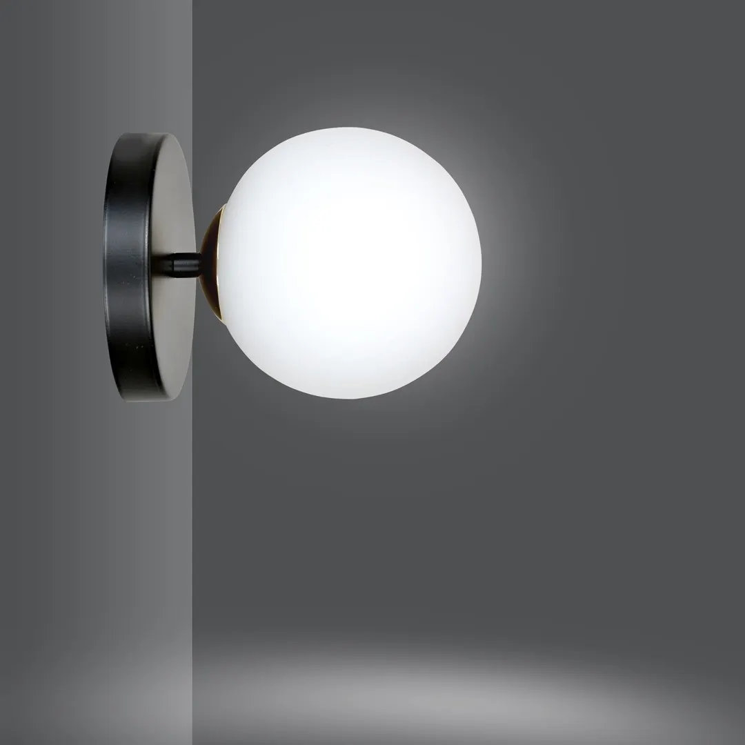 Kinkiet FLOKI Czarny/Złoty 1022/K1 - 1022/K1