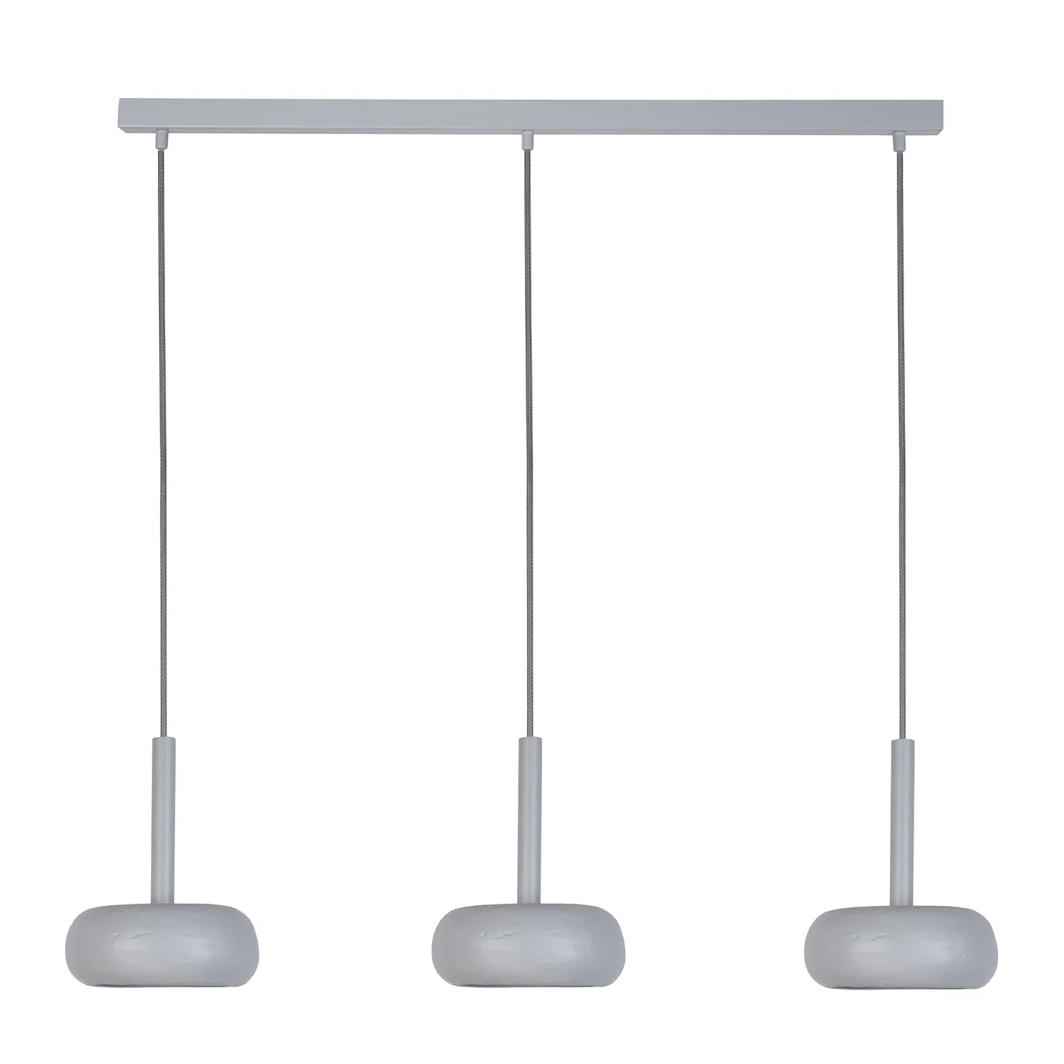 Lampa wisząca OTTO 3 prosta ceramiczny klosz szara Łazienka, Wewnątrz, Pokój, Bateria prysznicowa, Lampa