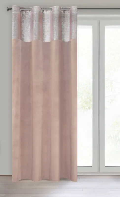 ZASŁONA GOTOWA PERI 140 X 250 CM PUDROWY RÓŻ - EU_372801