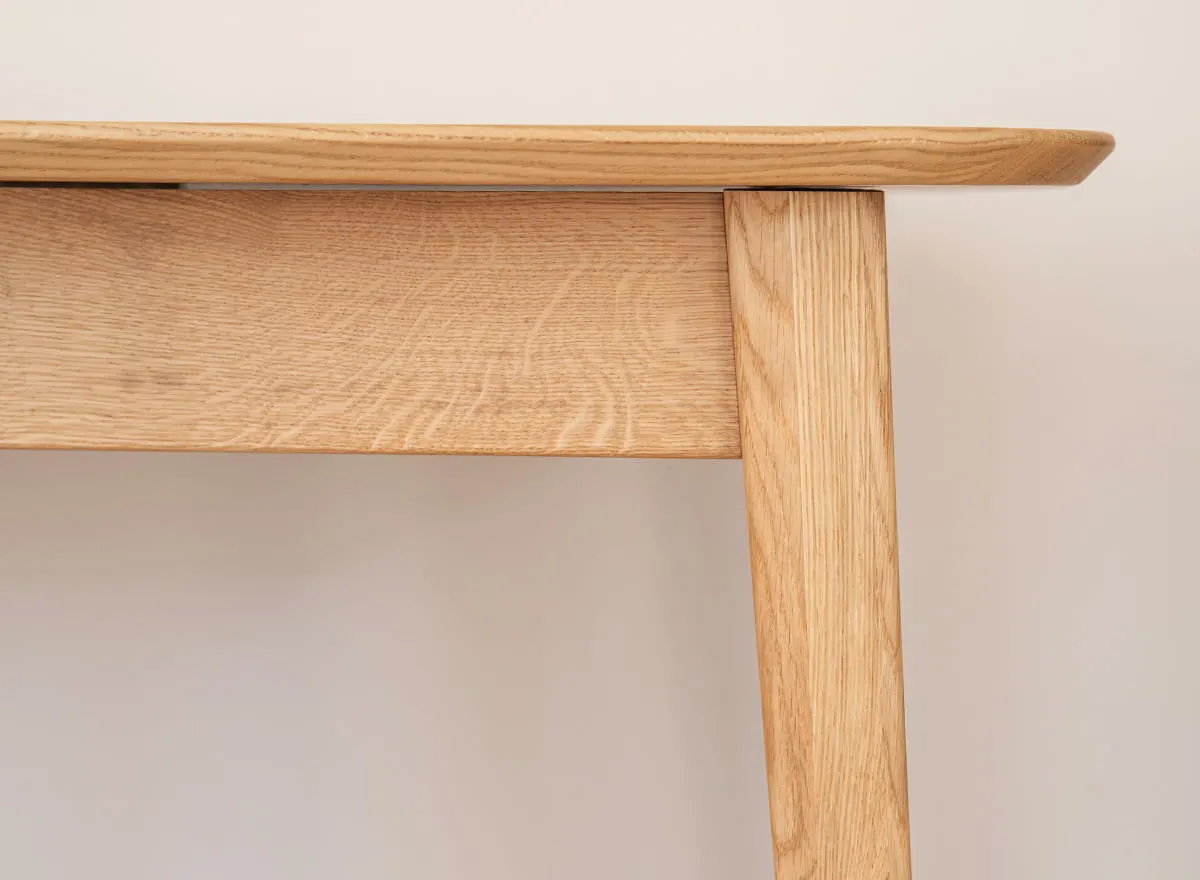 Stół dębowy ORBETELLO rozkładany 80x120(165) cm - dąb olejowany - KULSR120_45