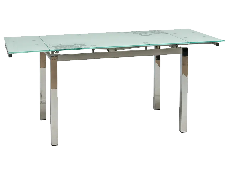 Stół GD-017 rozkładany szklany ze wzorem biały 74x110 Signal Stół GD-017 rozkładany szklany ze wzorem biały 74x110 Signal