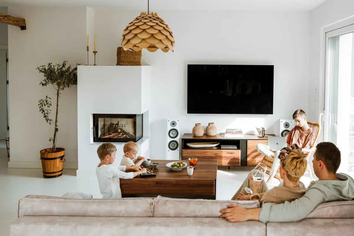 Szafka RTV Borga 03 dąb catania, czarna 155x55x41 - BG3DCC