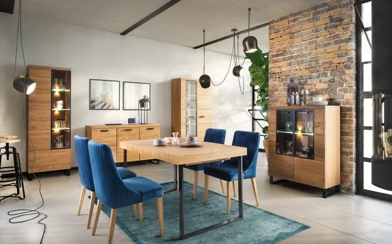 Stół rozkładany PRATTO 40 dąb rustical czarny 200(140)x90x78cm - TH-100-1428