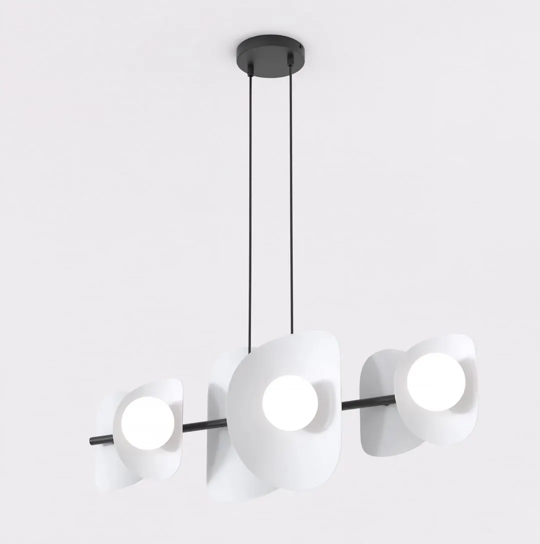 Lampa wisząca metalowa ELEMENTI 6 szara — zdjęcie 2