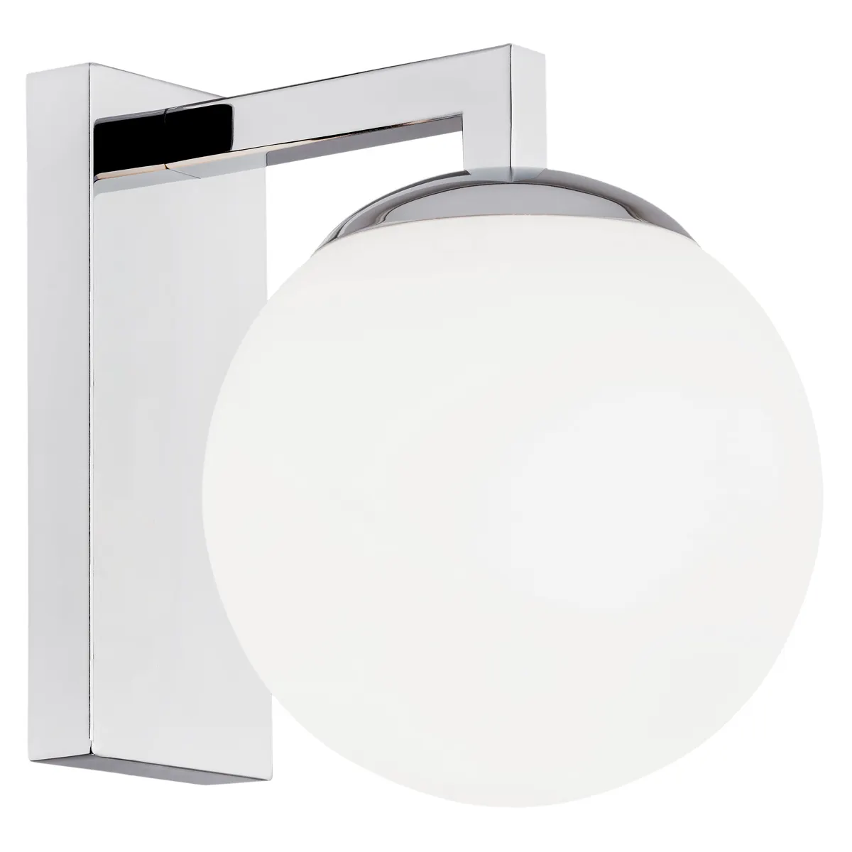 Kinkiet ASPEN metalowy chromowany biały