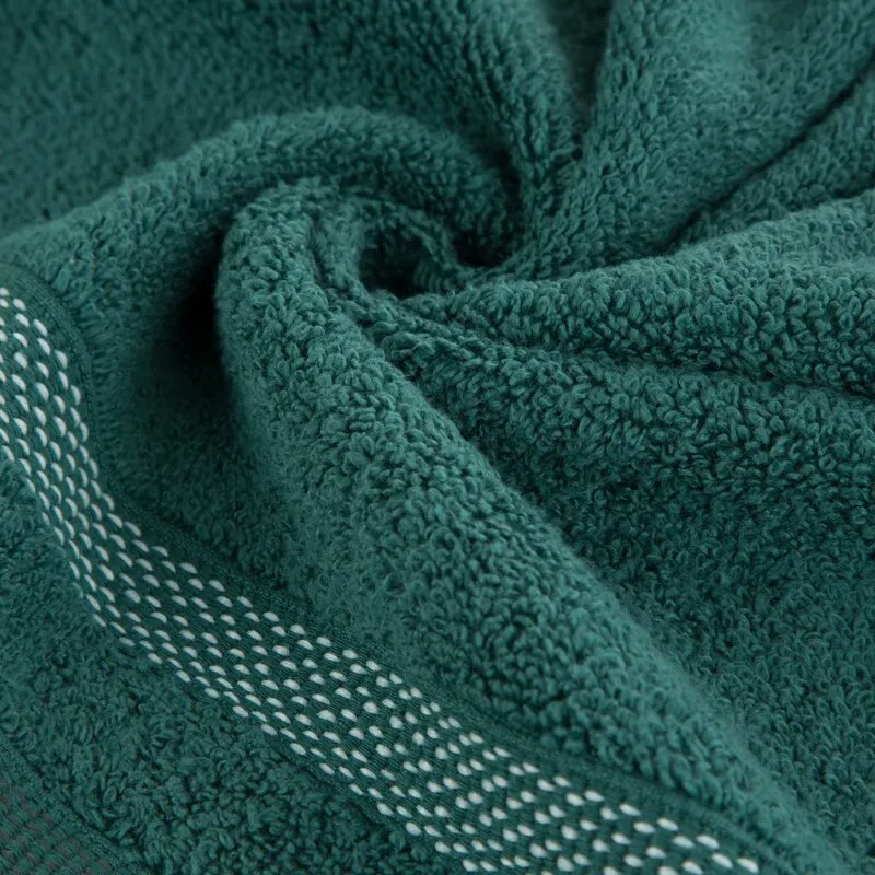 RĘCZNIK RIKI (07) 70 X 140 CM CIEMNOZIELONY - EU_429776