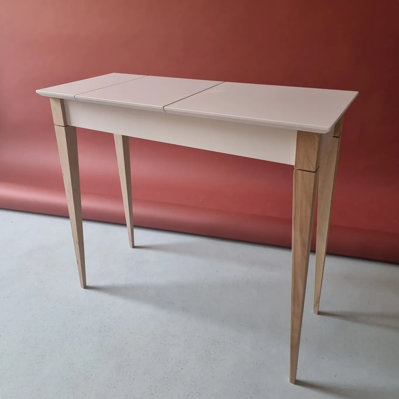 Toaletka z lustrem MIMO 85x35cm beżowy naturalny - NRAGABADTMI24