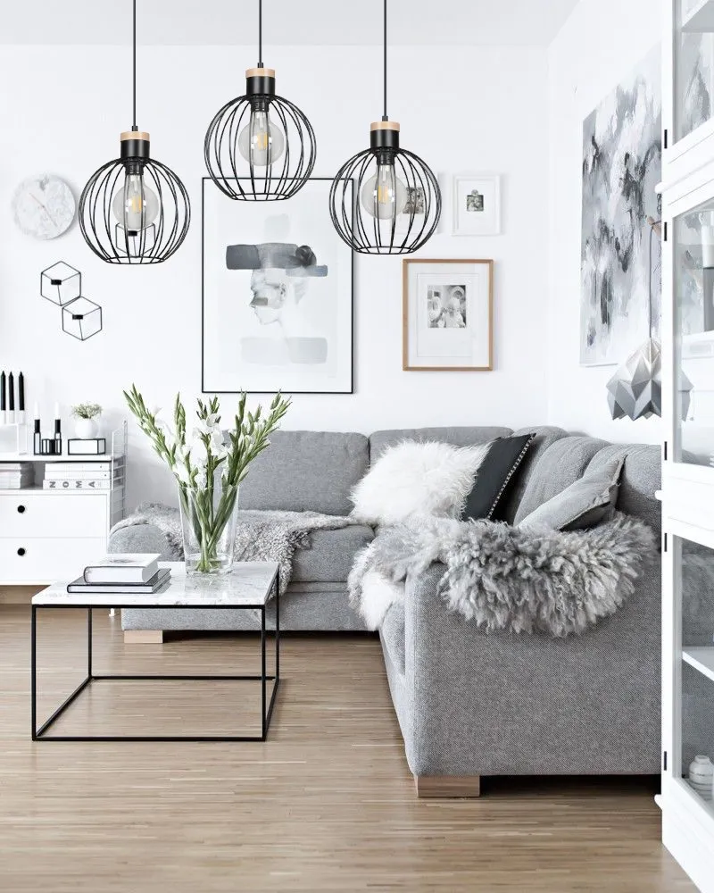 Lampa wisząca BARBADO Czarny 754/3 - 754/3