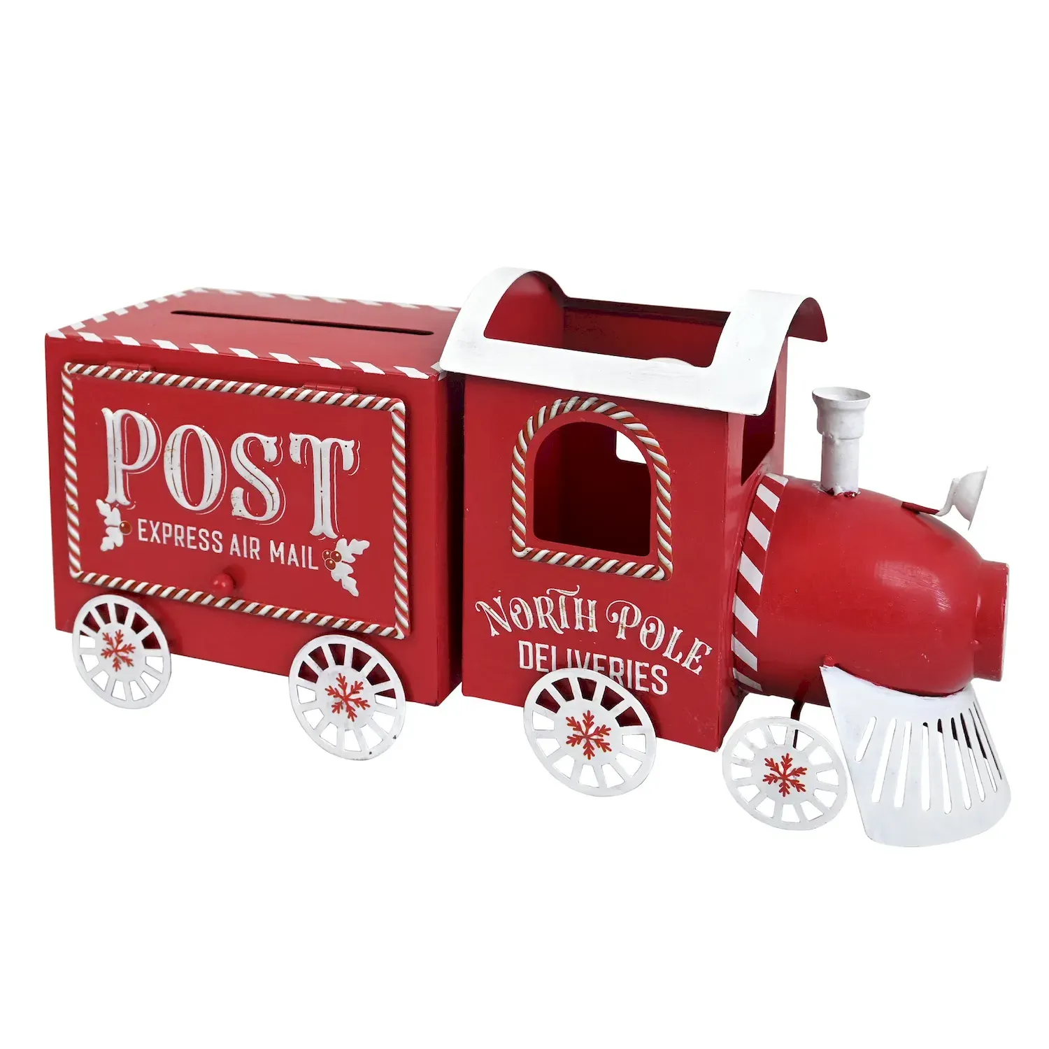 SKRZYNKA NA LISTY metalowa POCIĄG 1668 czerwony